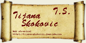 Tijana Skoković vizit kartica